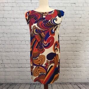 TIBI New York Paisley Sleeveless Shift Dress sz 4